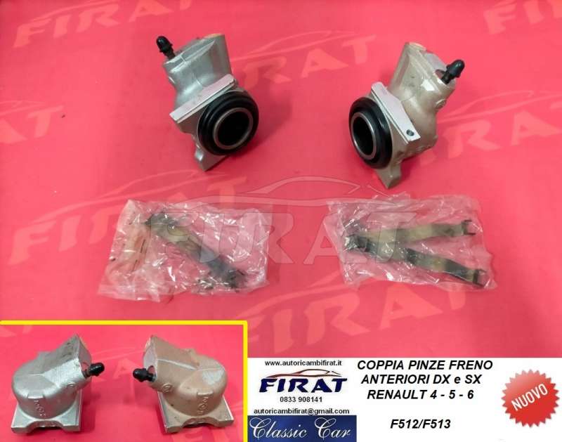 PINZE FRENO RENAULT 4 - 5 - 6 POST.DX E SX